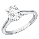 Uneek Us Collection Oval Diamond Engagement Ring - SWUS023CW-OV photo