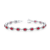 Uneek Ruby Diamond Bracelet - LVBRMT1631R photo