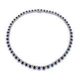 Uneek Sapphire Diamond Necklace - LVNR2316S photo