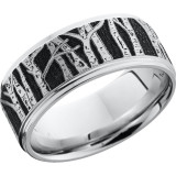 Lashbrook Cobalt Chrome 9mm Men's Wedding Band - CC9FGE_LCVASPEN+SATIN_POLISH photo