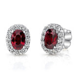 Uneek Ruby Diamond Earrings - LVEMT1714R photo