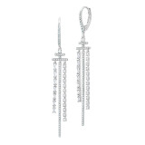 Uneek Dangling Diamond Earrings - LVEAD402W photo