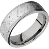 Lashbrook Titanium Meteorite 7mm Men's Wedding Band - 7F15_METEORITE+SAND photo