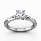 Martin Flyer 18k White Gold FlyerFit Engagement Ring photo2