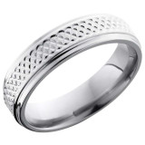 Lashbrook Titanium 6mm Men's Wedding Band - 6FGETIGHTWEAVE+POLISH photo