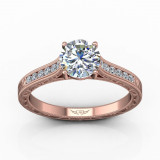 Martin Flyer 14k Rose Gold FlyerFit Engagement Ring photo2