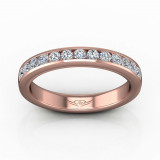 Martin Flyer 18k Rose Gold FlyerFit Wedding Band photo2
