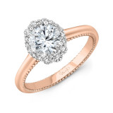 Uneek Round Diamond Engagement Ring - SWS233RW-6.5RD photo