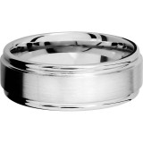 Lashbrook Cobalt Chrome 8mm Men's Wedding Band - CC8REF+SATIN_POLISH photo3