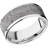 Lashbrook Cobalt Chrome Meteorite 9mm Men's Wedding Band - CC9F17_METEORITE+POLISH photo