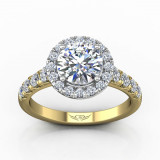 Martin Flyer Two Tone 18k Gold FlyerFit Engagement Ring photo2