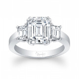Uneek Signature Collection 3 Stone Diamond Engagement Ring LVS647 - LVS855 photo