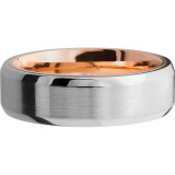 Lashbrook Rose & White Cobalt Chrome 7mm Men's Wedding Band - 14KRSLEEVECC7B+SATIN_POLISH photo3