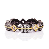 Freida Rothman Pave Pod Ring - YRZR090061B-5 photo