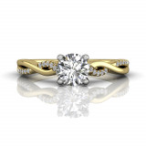 Martin Flyer Two Tone 14k Gold FlyerFit Engagement Ring photo