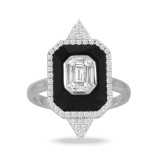 Doves Mondrian 18k White Gold Diamond Ring - R9237BO-1 photo