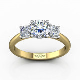 Martin Flyer Two Tone 14k Gold FlyerFit Engagement Ring photo2