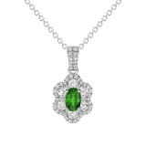 Uneek Oval Emerald Pendant - LVNRI289E photo