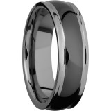 Lashbrook Black Tungsten 7mm Men's Wedding Band - CT07HR147+POLISH photo2