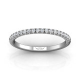 Martin Flyer 18k White Gold FlyerFit Wedding Band photo2