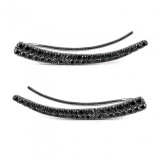 Meira T Black Gold Diamond Earcuffs Earrings photo