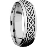 Lashbrook Titanium 7mm Men's Wedding Band - 7DGE_LCVCELTIC9+ANGLE+SATIN_POLISH photo2