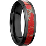 Lashbrook Black Zirconium 6mm Men's Wedding Band - Z6FGE13_RTAPRED+POLISH photo2