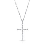 Uneek Petite Cross Diamond Pendant - LVNWC823W photo