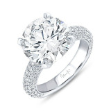 Uneek Signature Round Diamond Engagement Ring - R049RDU photo