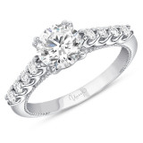 Uneek Us Collection Round Diamond Engagement Ring - SWUS015CW-6.5RD photo