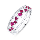 Uneek Stackable Diamond Fashion Ring - lvbad302wru photo
