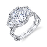 Uneek Radiant Diamond Engagement Ring - LVS1065 photo