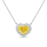 Uneek Natureal Heart Shaped Yellow Diamond Pendant - PN4005HSFYU photo