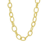 Freida Rothman Textured Heavy Link Toggle Necklace - YZ0765B-18 photo