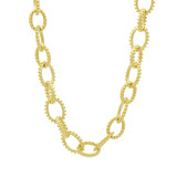 Freida Rothman Textured Heavy Link Toggle Necklace - YZ0765B-18 photo