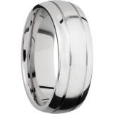 Lashbrook Cobalt Chrome 8mm Men's Wedding Band - CC8D2.5+SATIN_POLISH photo2