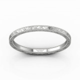 Martin Flyer 18k White Gold Wedding Band photo2