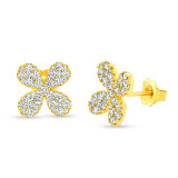 Uneek Vernal Floral Diamond Earrings - ER4433PH photo