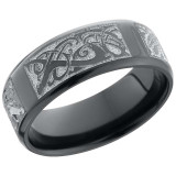 Lashbrook Black Zirconium 8mm Men's Wedding Band - Z8B_WLCVSERPENTS_P photo