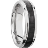 Lashbrook Titanium 6mm Men's Wedding Band - C6FGE13_CF+POLISH photo2