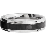 Lashbrook Titanium 6mm Men's Wedding Band - C6FGE13_CF+POLISH photo3