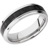 Lashbrook Titanium 6mm Men's Wedding Band - C6FGE13_CF+POLISH photo