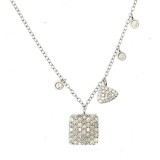 Meira T White Gold Shape Charmed Necklace photo
