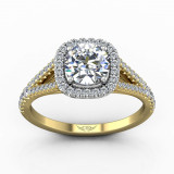 Martin Flyer Two Tone 18k Gold FlyerFit Engagement Ring photo2