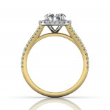 Martin Flyer Two Tone 18k Gold FlyerFit Engagement Ring photo3