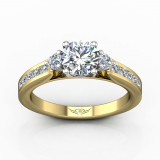 Martin Flyer Two Tone 14k Gold FlyerFit Engagement Ring photo3