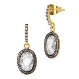 Freida Rothman Tiny Raindrop Earrings - YRZE02214BB-14K photo