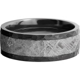 Lashbrook Black Zirconium Meteorite 8mm Men's Wedding Band - Z8F15_METEORITE+HAMMER photo3