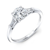 Uneek Round Diamond Engagement Ring - R041U photo