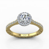 Martin Flyer Two Tone 14k Gold FlyerFit Engagement Ring photo2